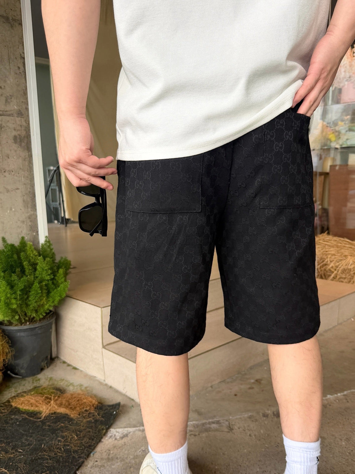 2026 New Arrival GU All-Over Jacquard Print Shorts (AA578-A80)