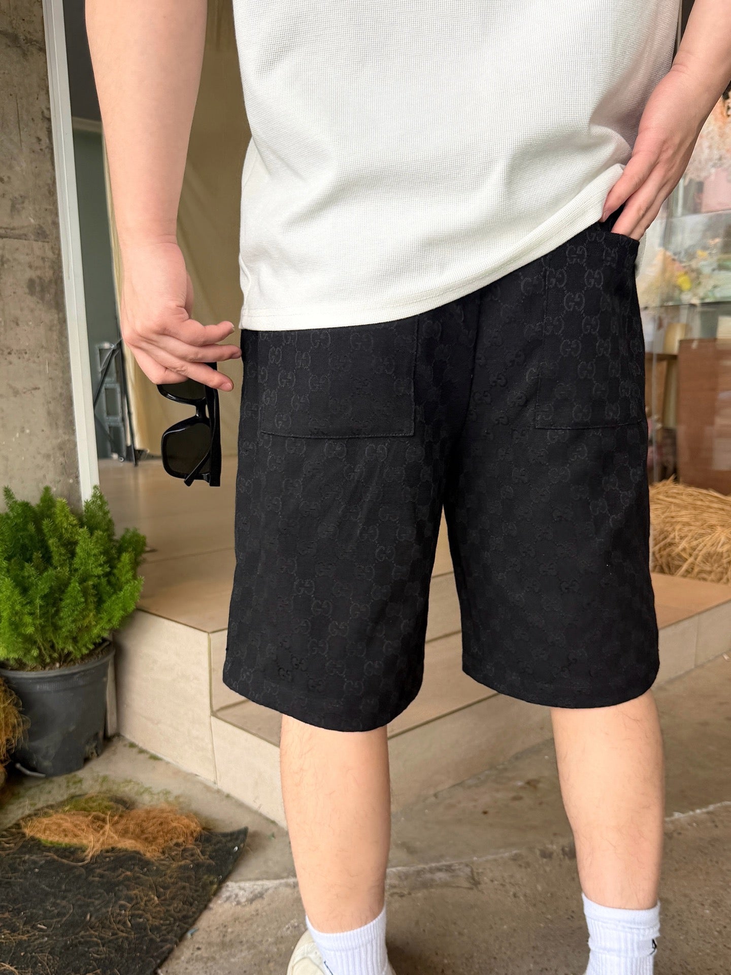 2026 New Arrival GU All-Over Jacquard Print Shorts (AA578-A80)