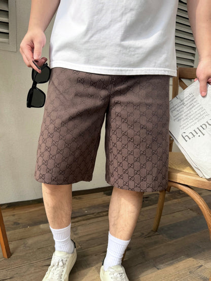 2026 New Arrival GU All-Over Jacquard Print Shorts (AA578-A80)