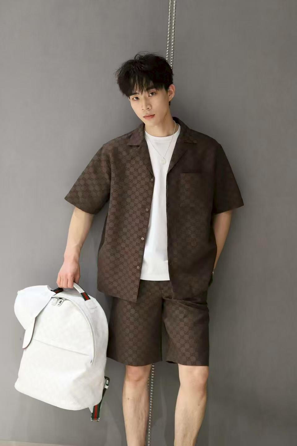 2026 New Arrival GU All-Over Jacquard Print Shorts (AA578-A80)