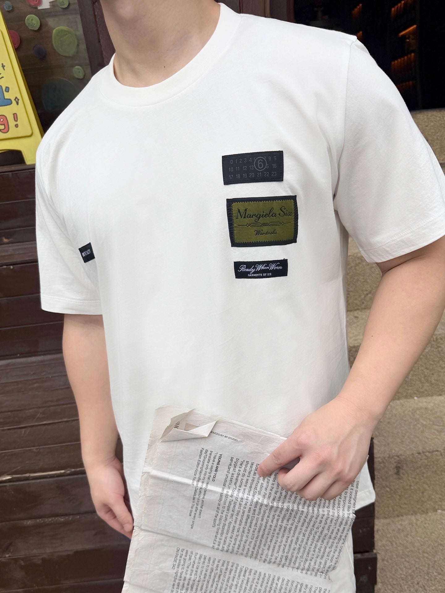 2026 New Mai Digital Label Short-Sleeved T-Shirt (AA592-A15)