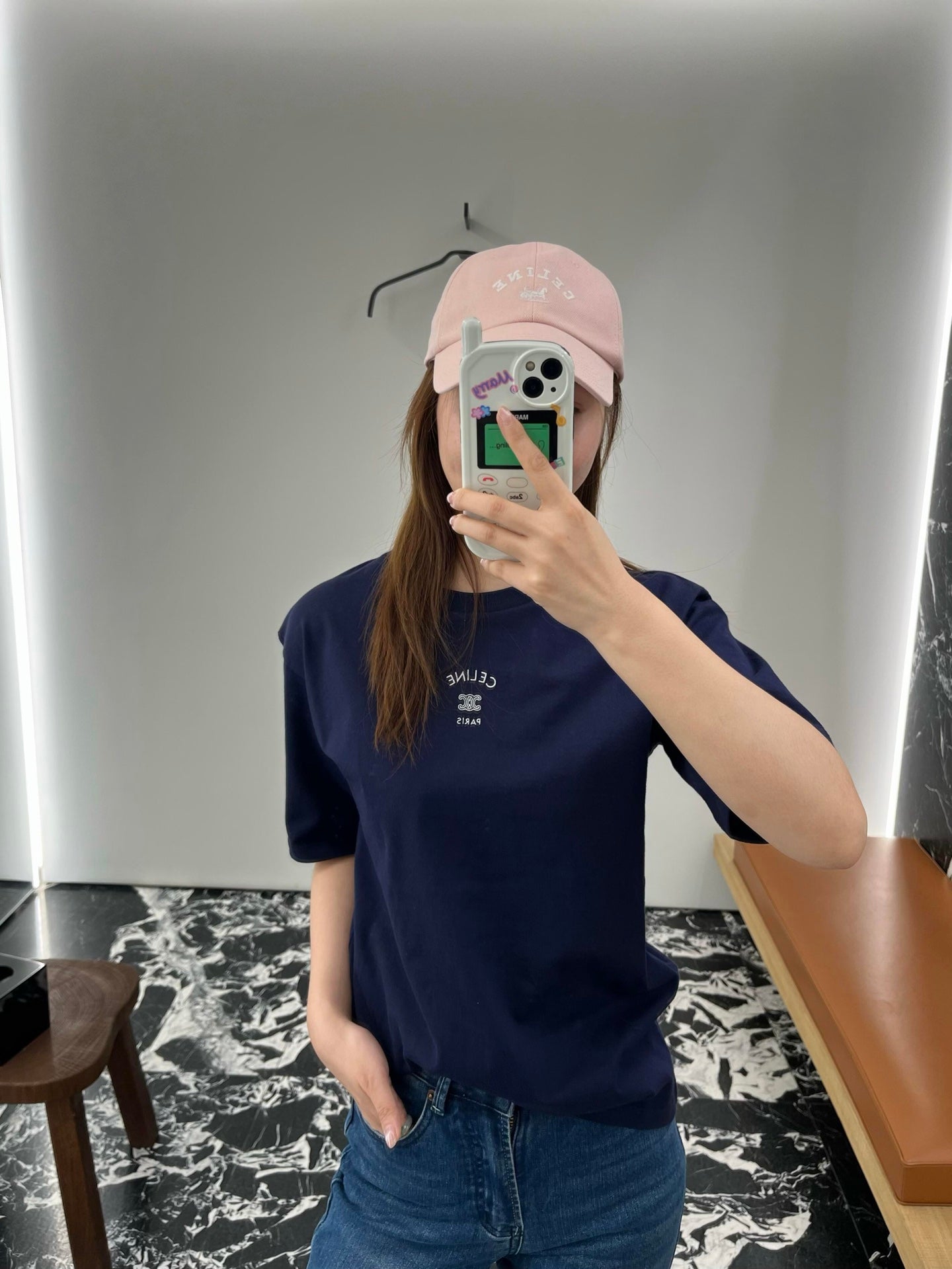 2026 Women's Ce Logo Embroidered Short-Sleeved T-Shirt (EE406)