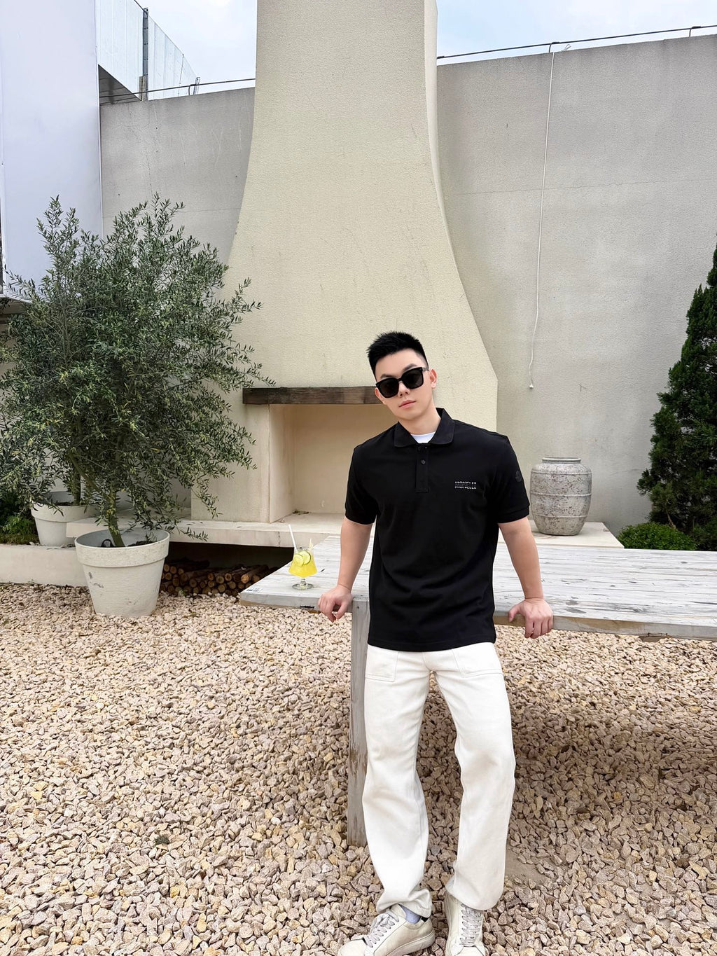2026 New Mon Logo Print Polo Shirt (BB758-A40)