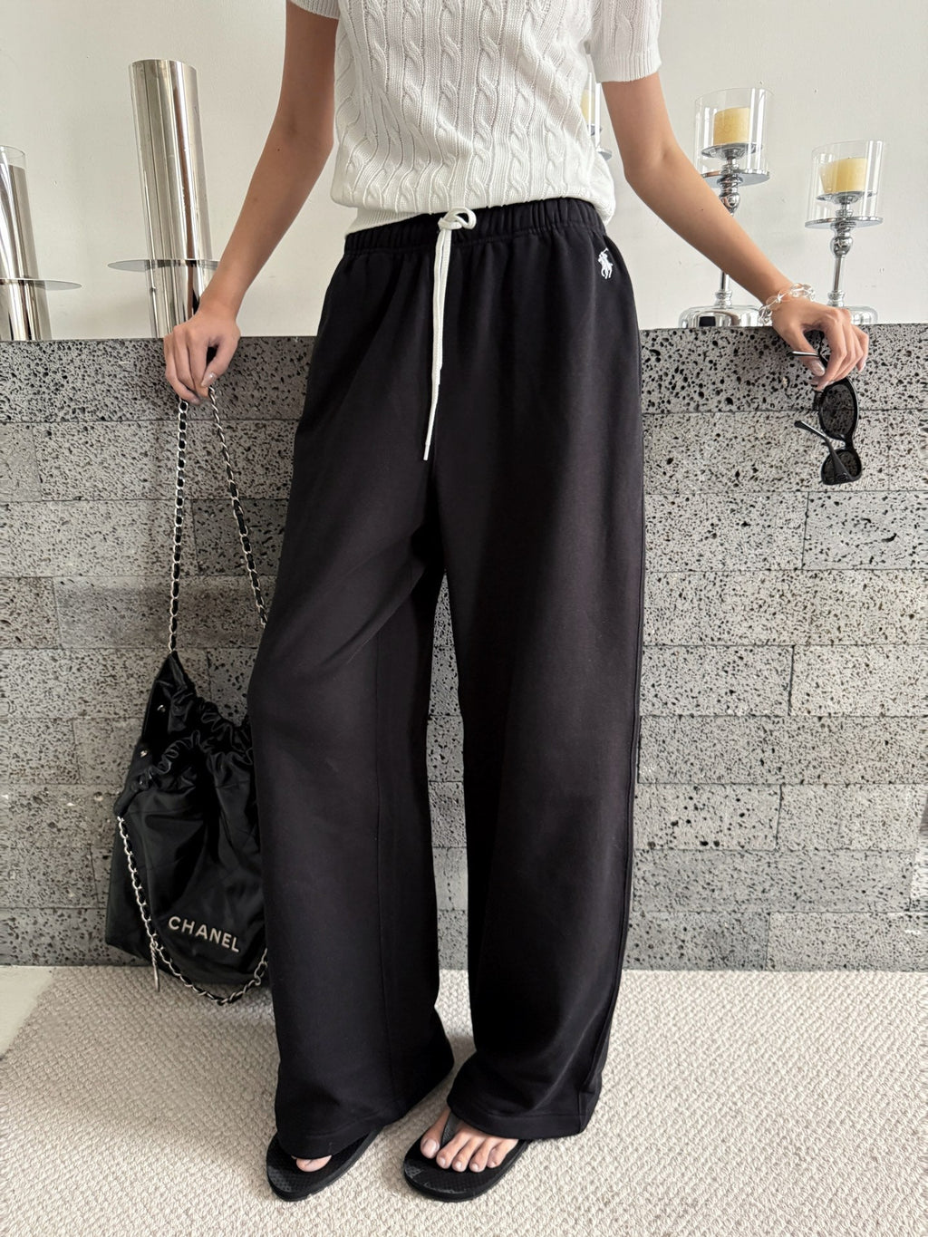 2026 Women's RL Embroidered Casual Trousers  (FF727)