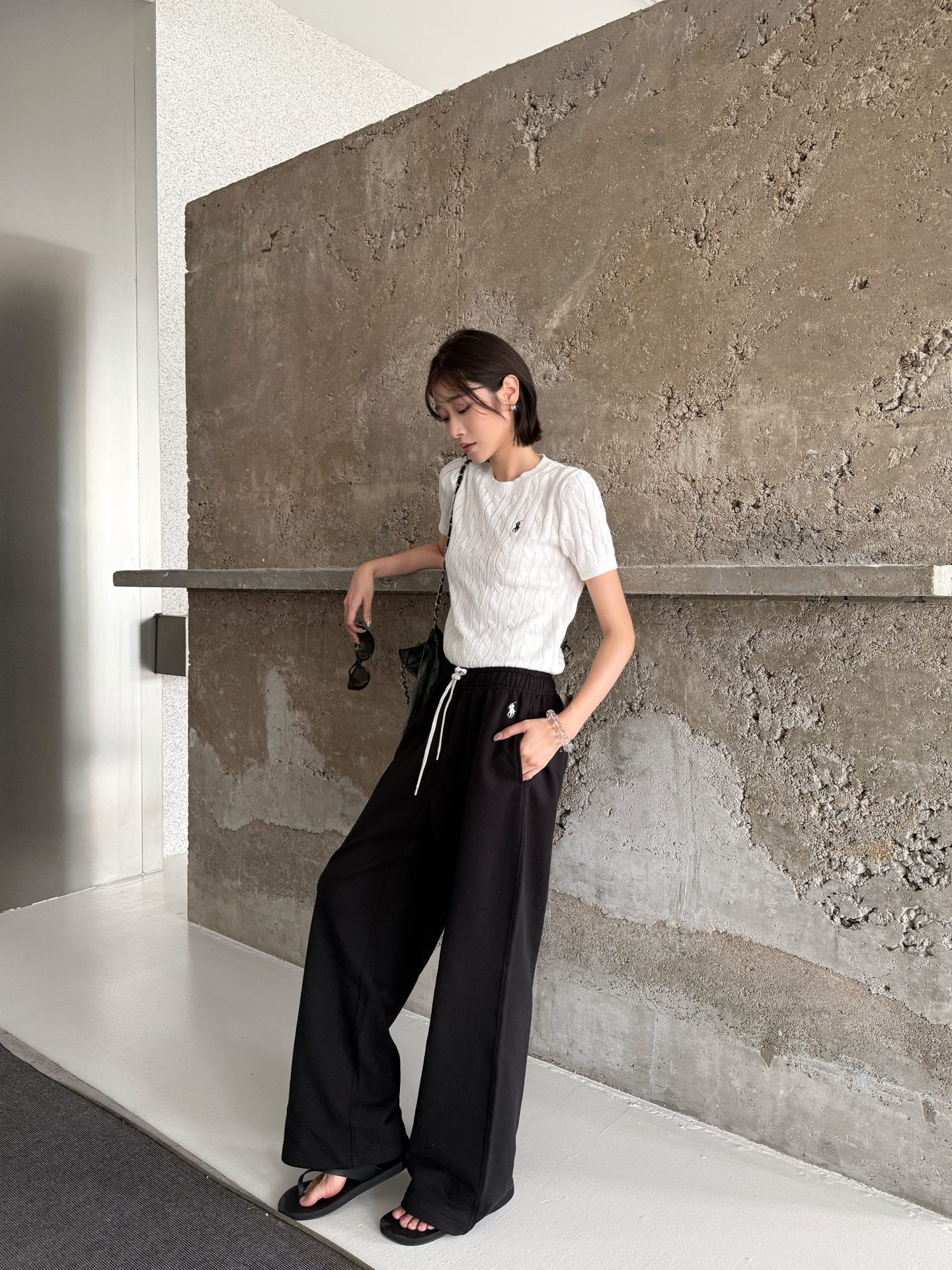 2026 Women's RL Embroidered Casual Trousers  (FF727)