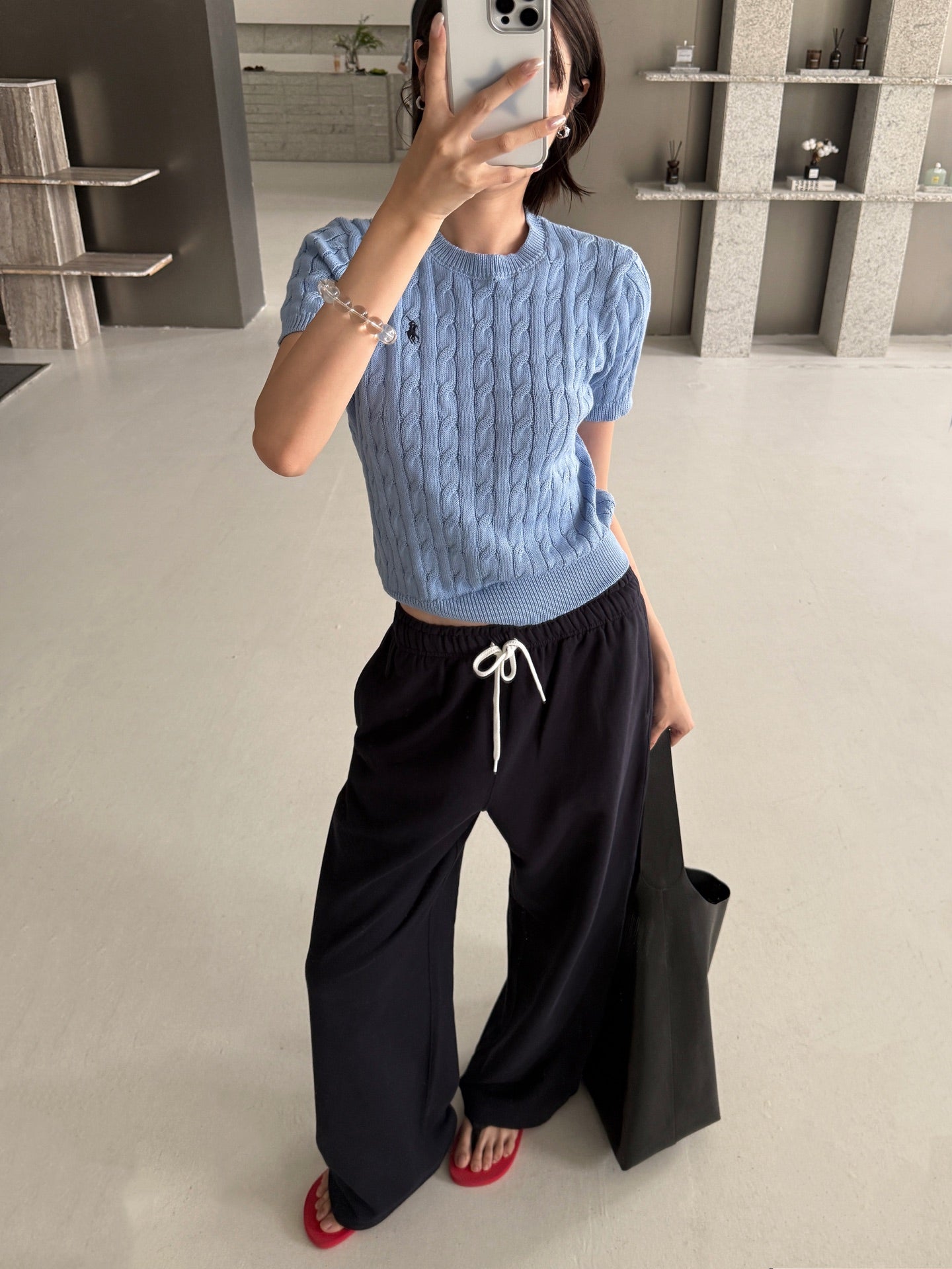 2026 Women's RL Embroidered Casual Trousers  (FF727)
