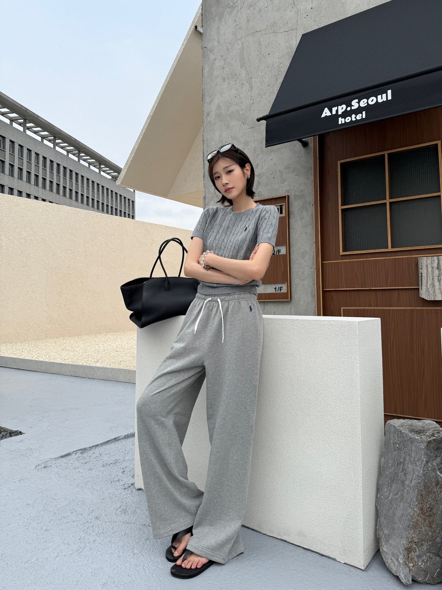 2026 Women's RL Embroidered Casual Trousers  (FF727)
