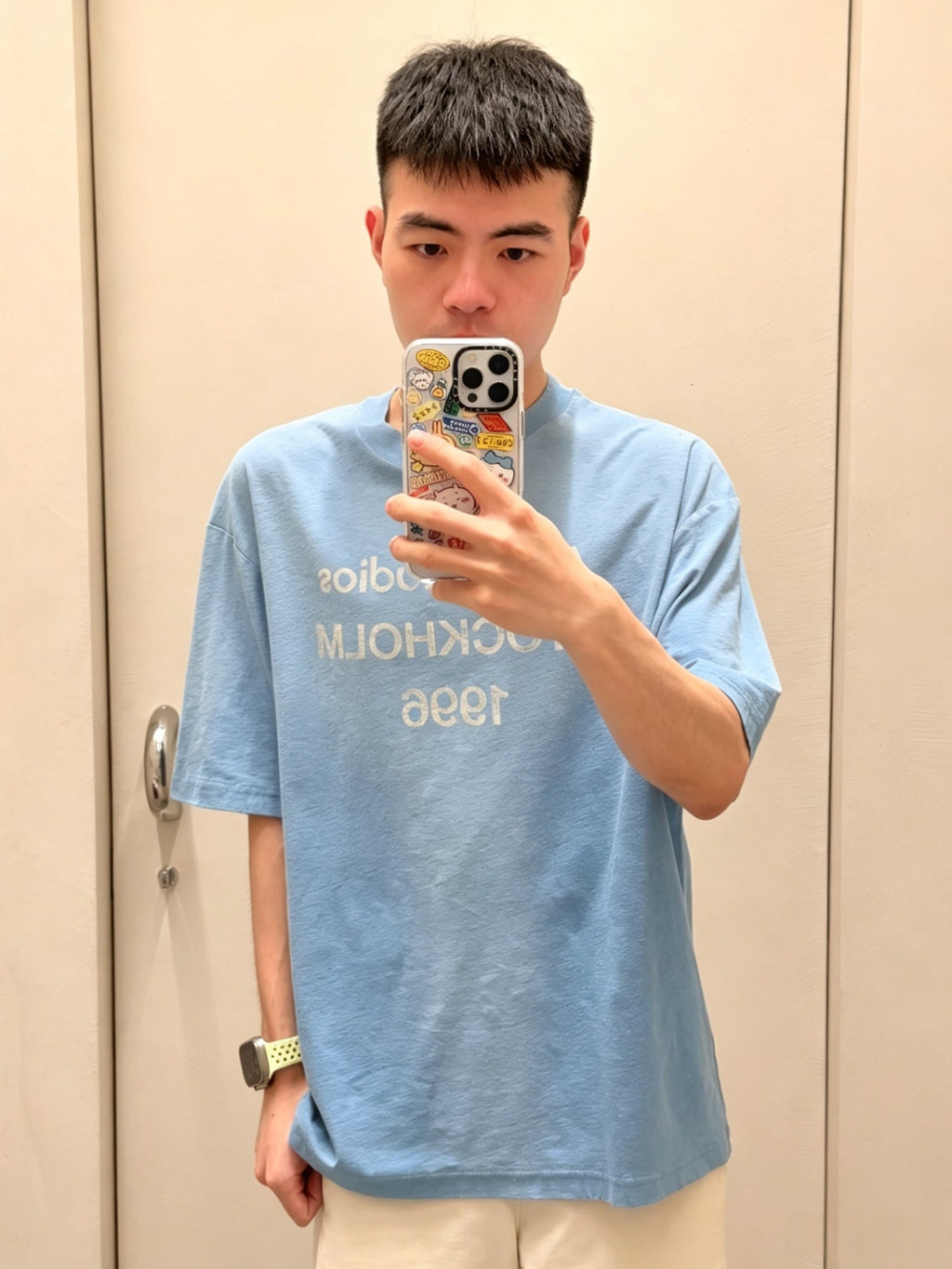 2026 New Ace Spray-Printed Distressed Logo Short-Sleeved Shirt (CC928-A15)