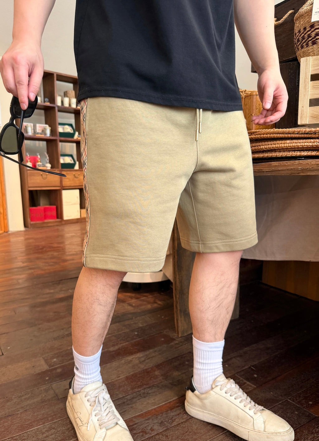 2026 New BBR Embroidered Check Ribbon Shorts (BB831-A50)