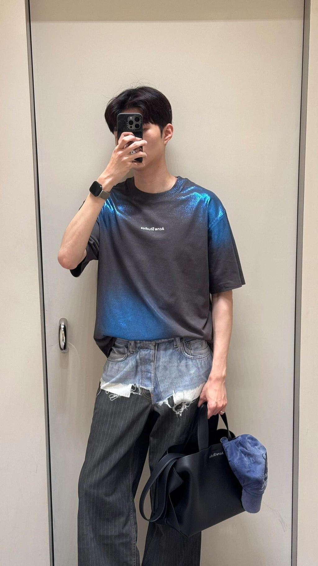 2026 New Acn Optical Illusion Stripe Print Jeans (CC962-C05)