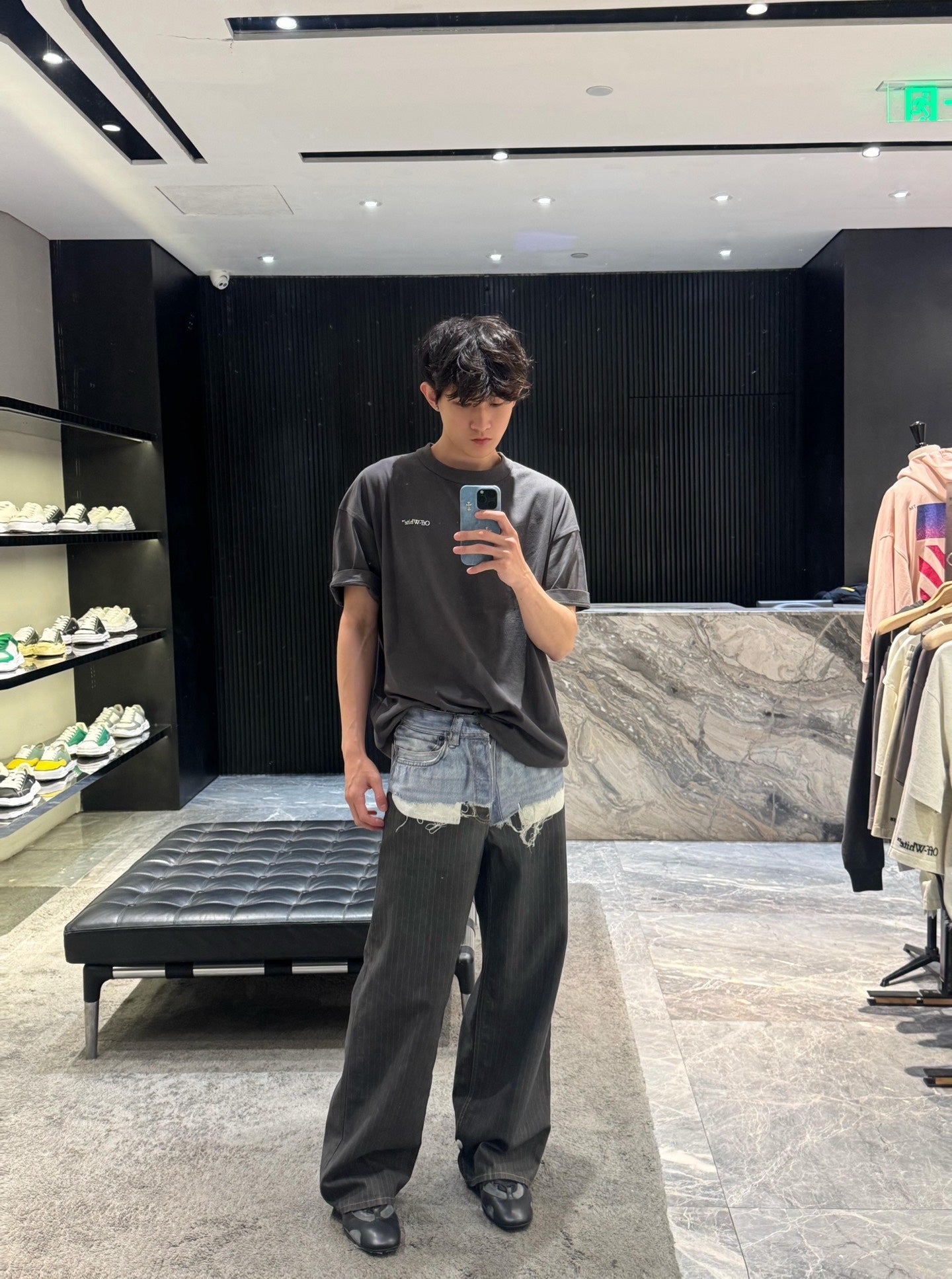 2026 New Acn Optical Illusion Stripe Print Jeans (CC962-C05)