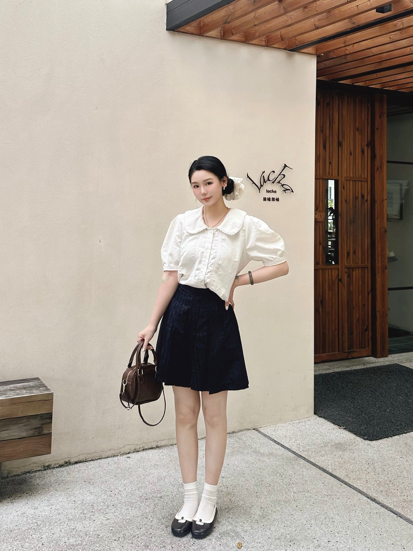 2026 Women's CD Pleated Mini Skirt (DD106)