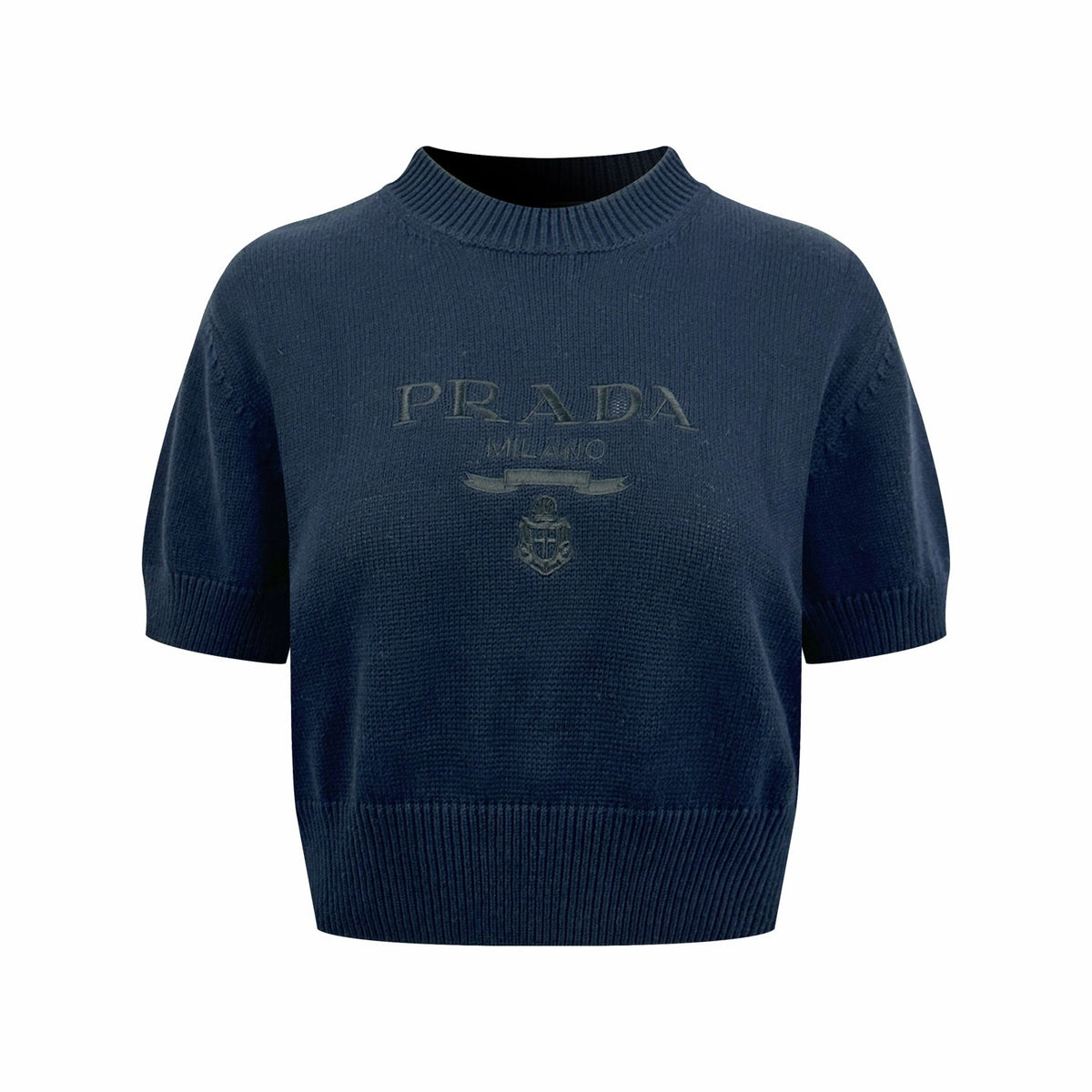 2026 Women's Triangle Brand Embroidered Cropped Jumper (FF734)