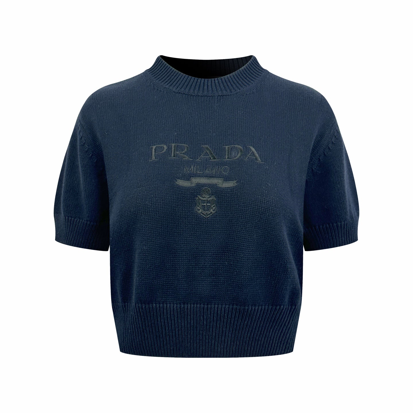 2026 Women's Triangle Brand Embroidered Cropped Jumper (FF734)