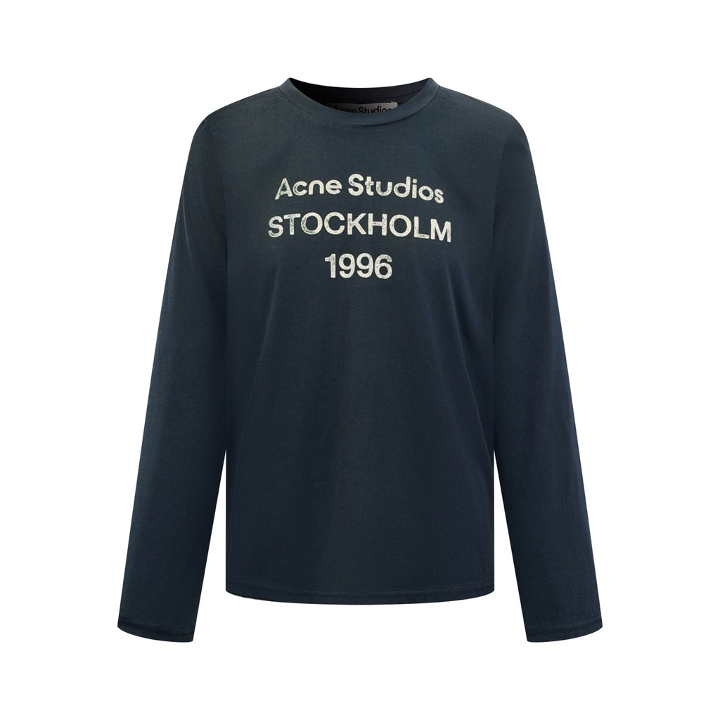 2026 New Acn Long-Sleeved T-Shirt with Distressed Printed Logo (CC975-A40)