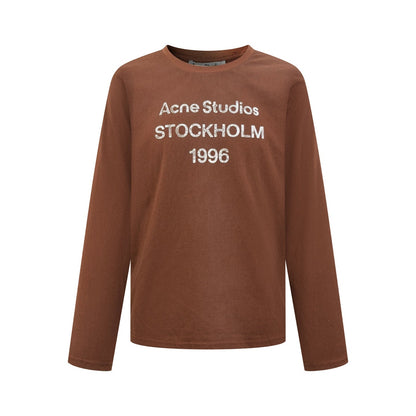 2026 New Acn Long-Sleeved T-Shirt with Distressed Printed Logo (CC975-A40)