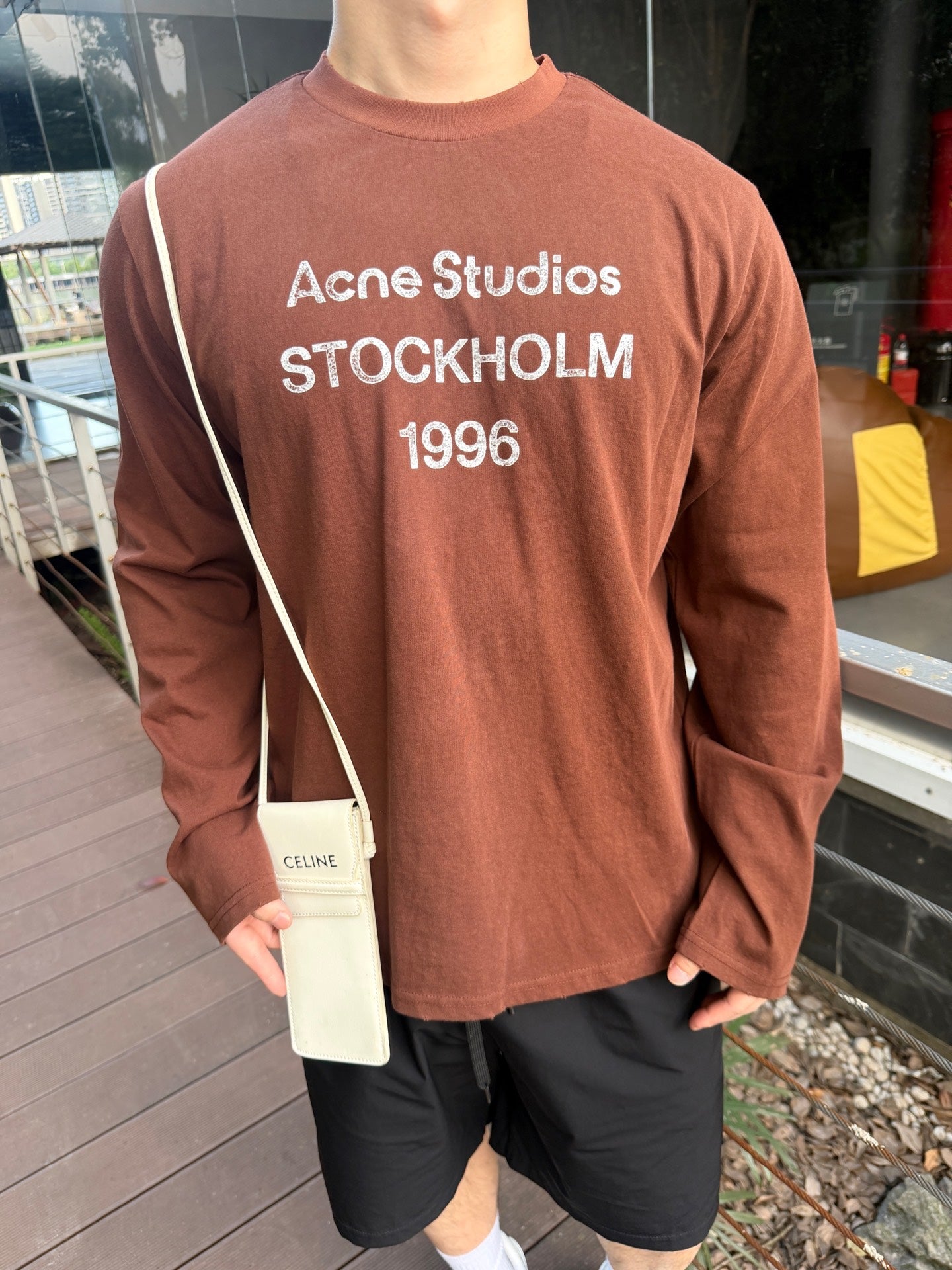 2026 New Acn Long-Sleeved T-Shirt with Distressed Printed Logo (CC975-A40)