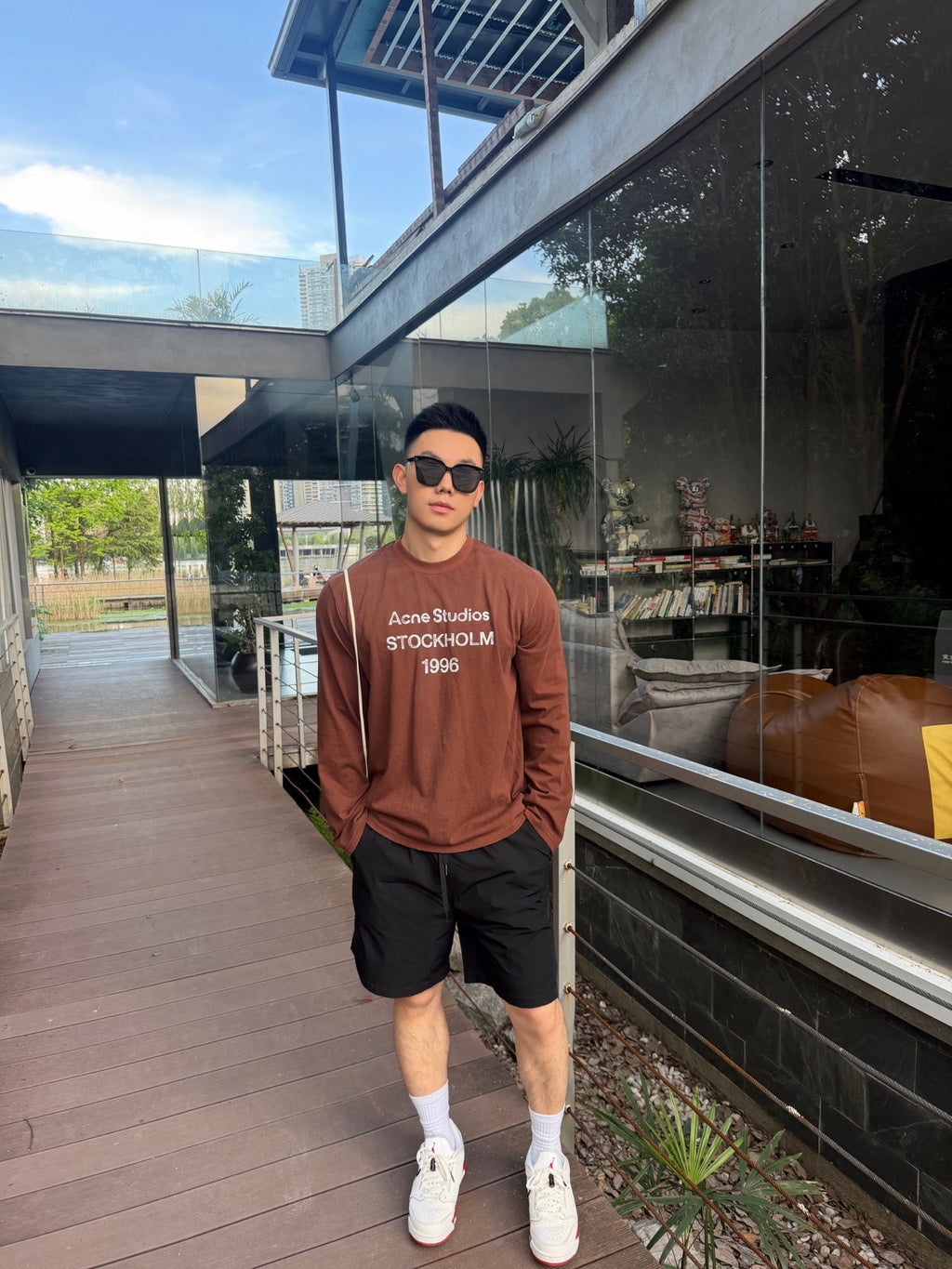 2026 New Acn Long-Sleeved T-Shirt with Distressed Printed Logo (CC975-A40)