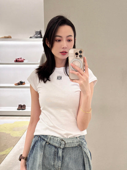 2026 Women's Way Embroidered Short-Sleeved Top (EE412)