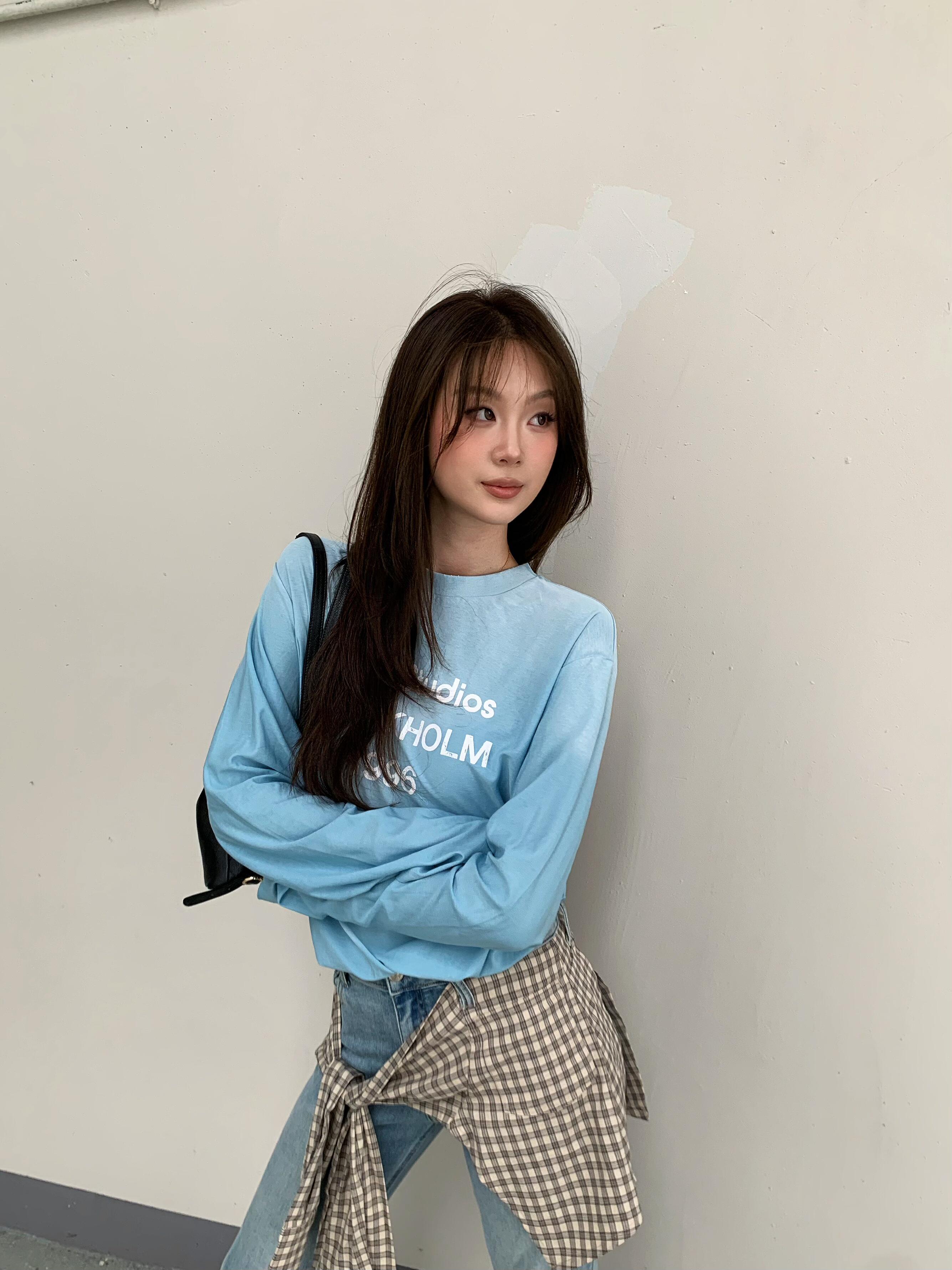 2026 New Acn Long-Sleeved T-Shirt with Distressed Printed Logo (CC975-A40)