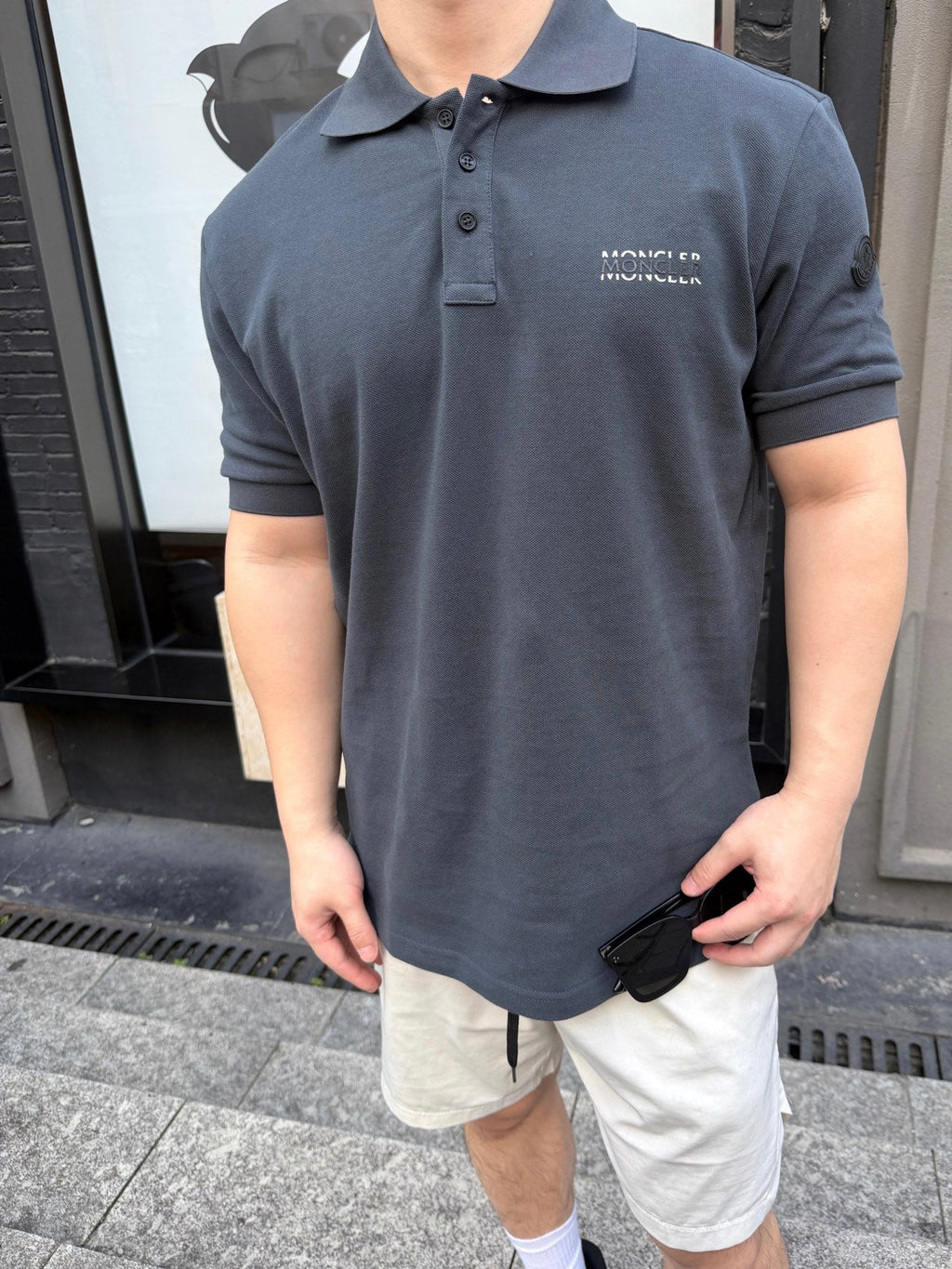 2026 New Mon Logo Print Polo Shirt (BB758-A40)