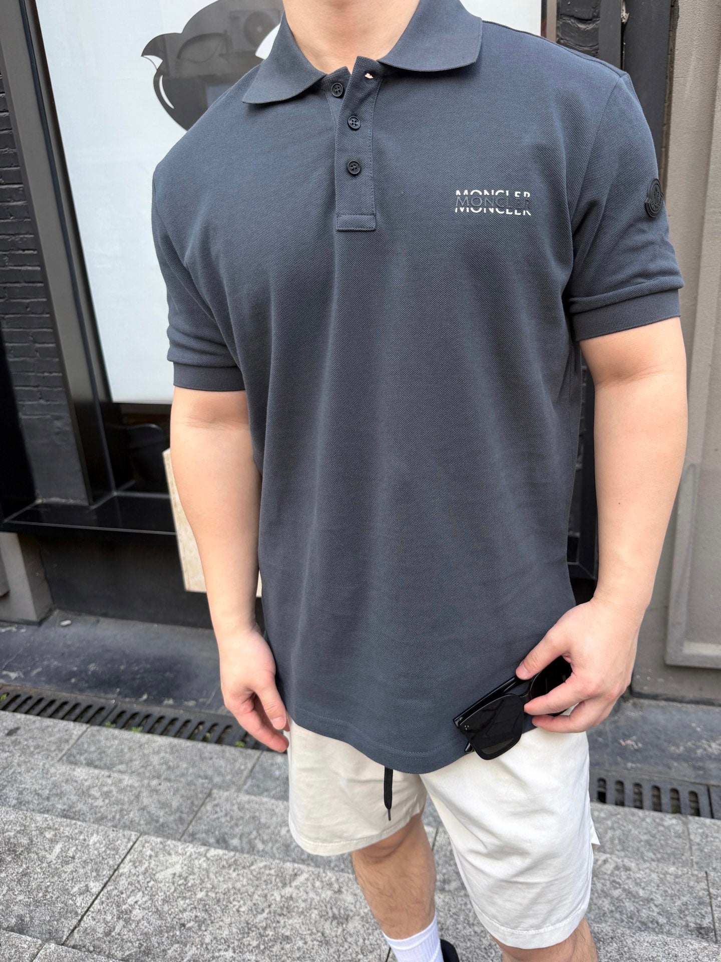 2026 New Mon Logo Print Polo Shirt (BB758-A40)