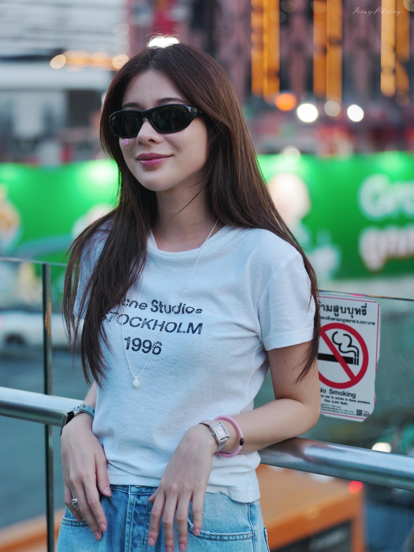 2026 Women's Acn Short-Sleeved T-Shirt with Screen-Printed Distressed Logo (FF731)