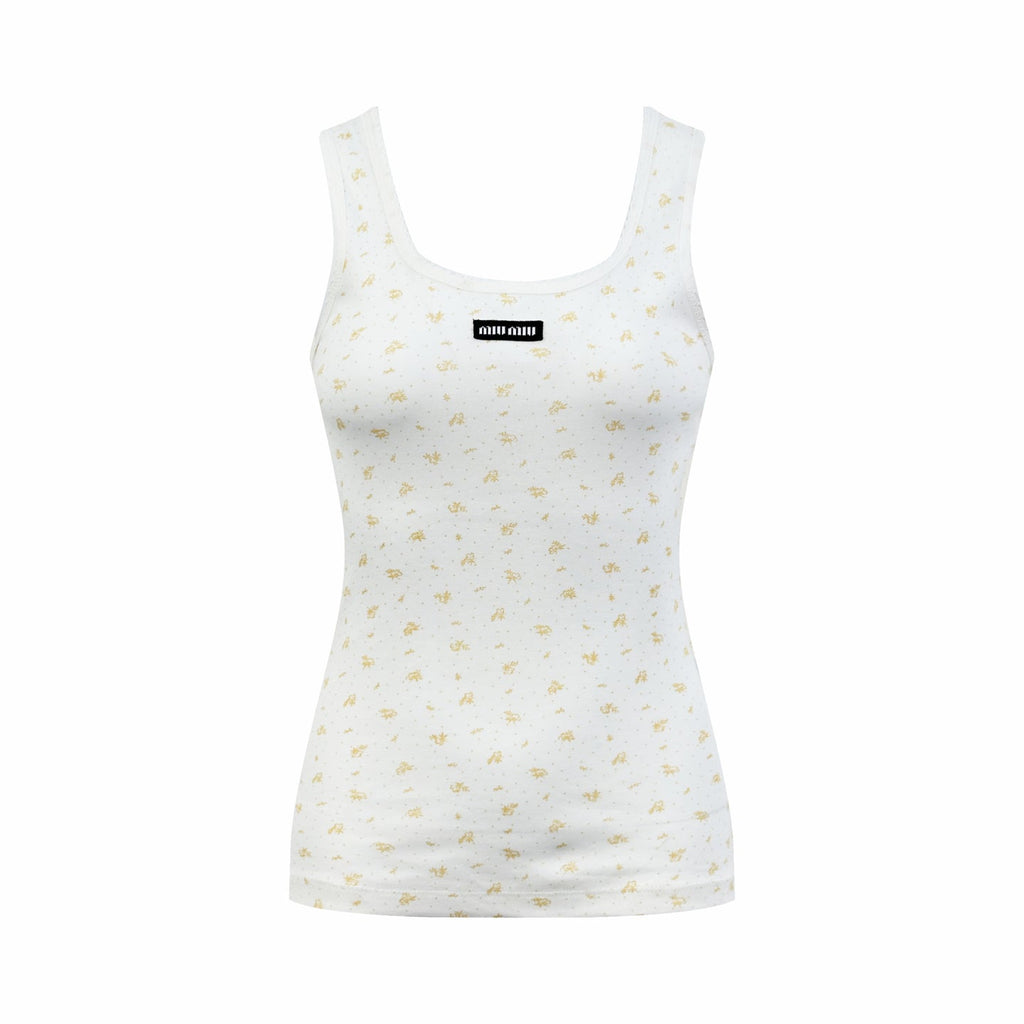 2026 Women's MM Floral Logo Tank Top (FF744)