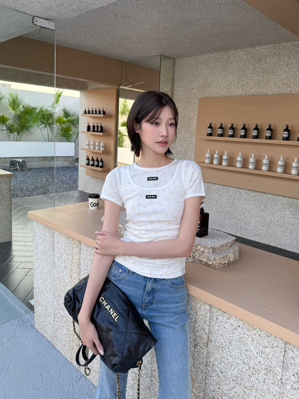 2026 Women's MM Floral Short-Sleeved T-Shirt (FF745)