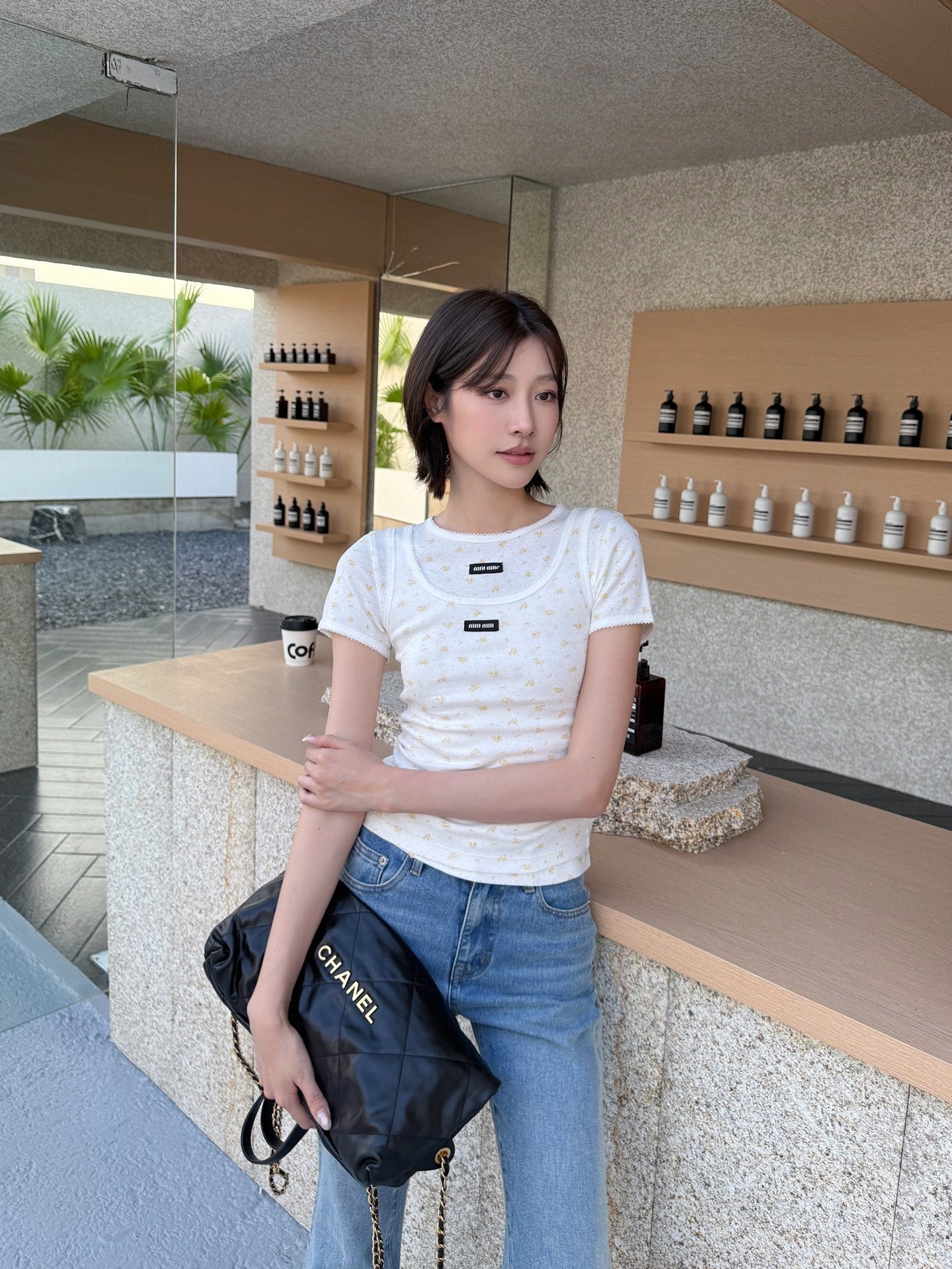 2026 Women's MM Floral Short-Sleeved T-Shirt (FF745)