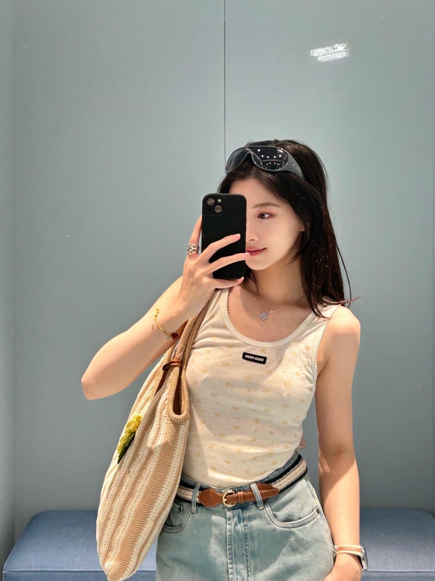 2026 Women's MM Floral Logo Tank Top (FF744)