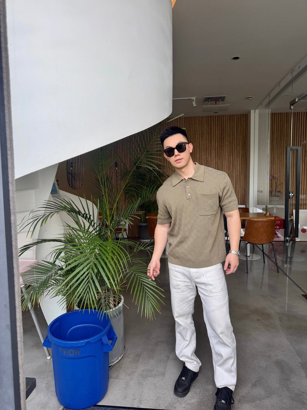 2026 New LY All-Over Print Mesh Polo Shirt (AA601-A90)