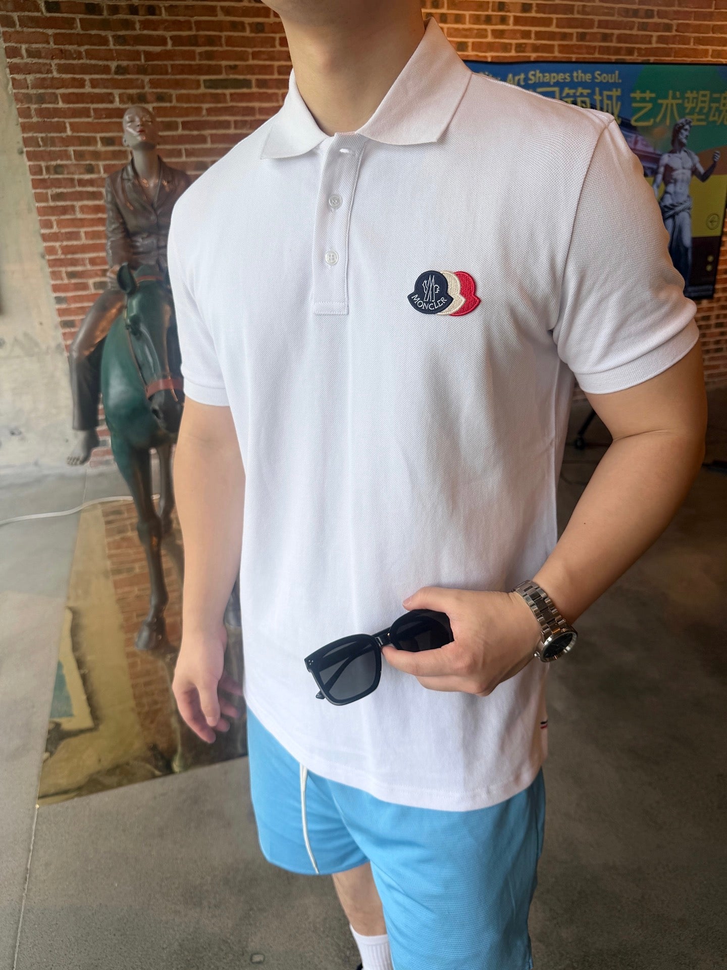 2026 New Mon Patch Logo Polo Shirt (BB835-A35)