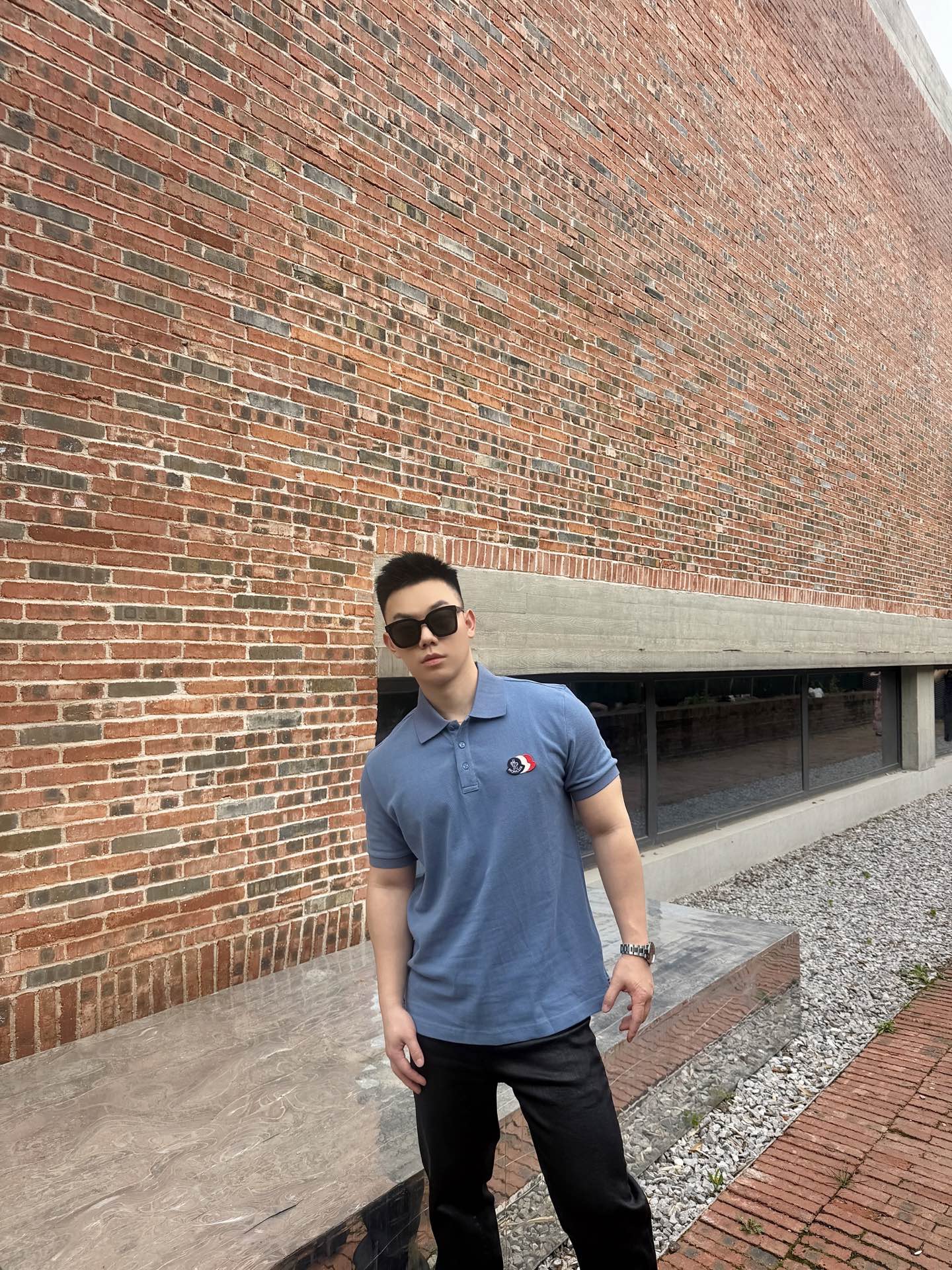 2026 New Mon Patch Logo Polo Shirt (BB835-A35)