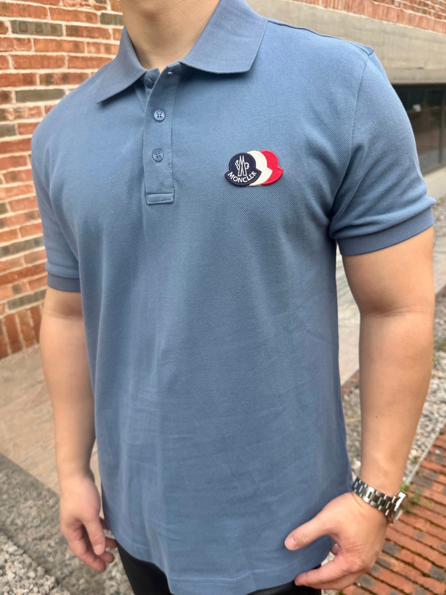 2026 New Mon Patch Logo Polo Shirt (BB835-A35)