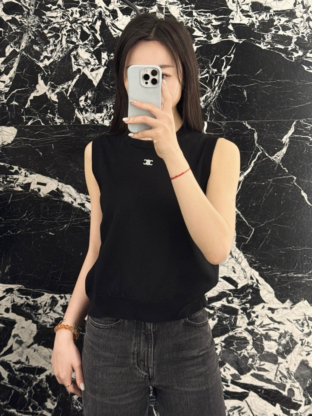 2026 Women's Ce Logo Embroidered Sweater Vest (DD111)