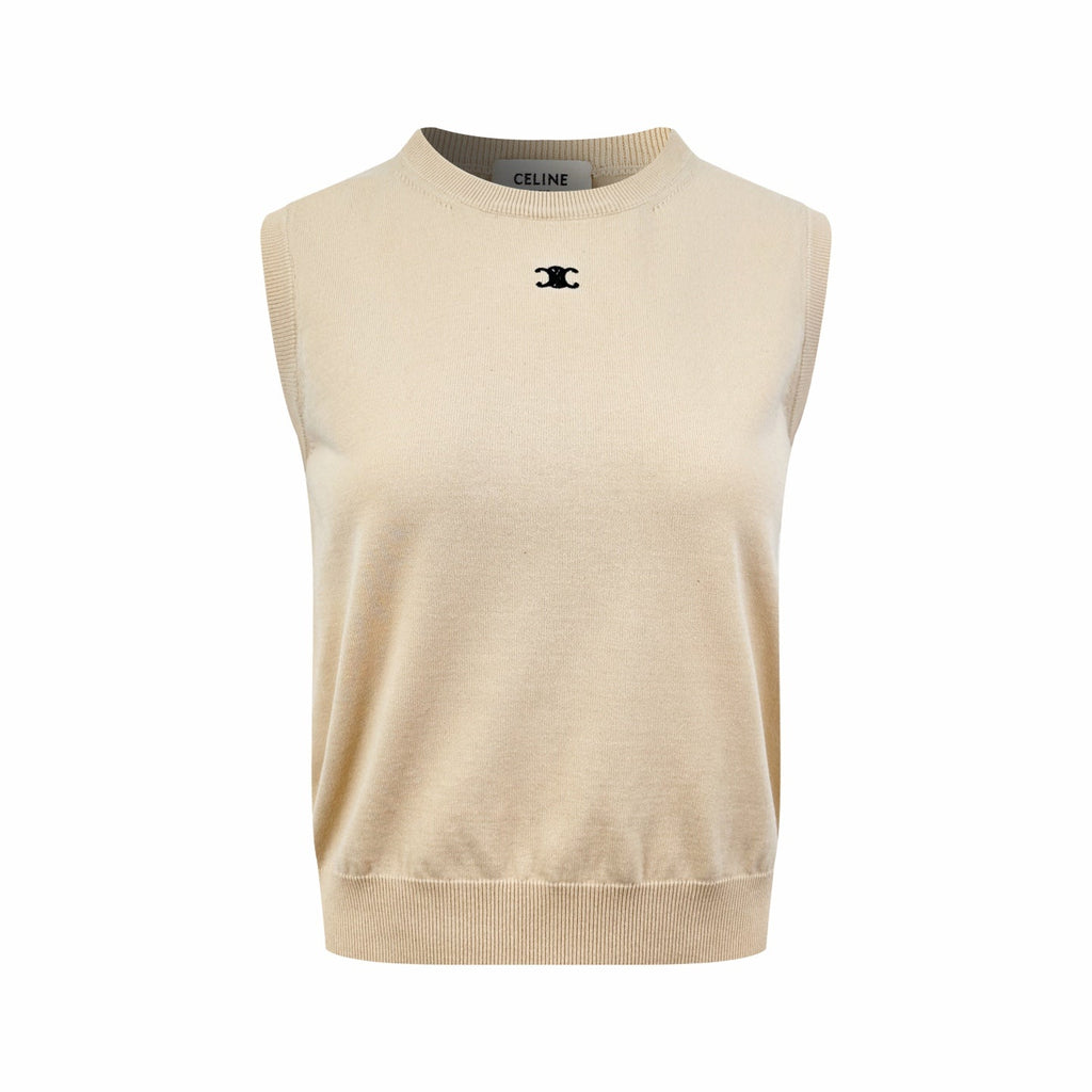 2026 Women's Ce Logo Embroidered Sweater Vest (DD111)