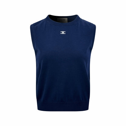 2026 Women's Ce Logo Embroidered Sweater Vest (DD111)