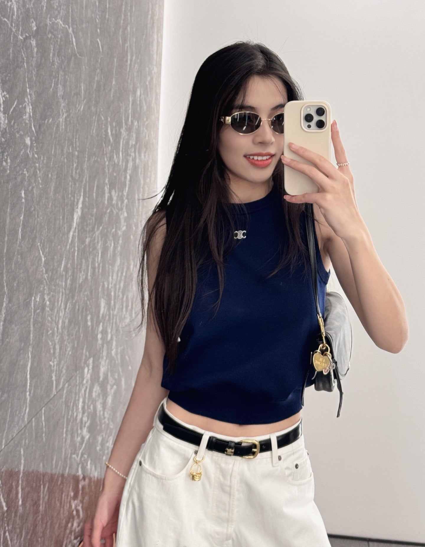2026 Women's Ce Logo Embroidered Sweater Vest (DD111)
