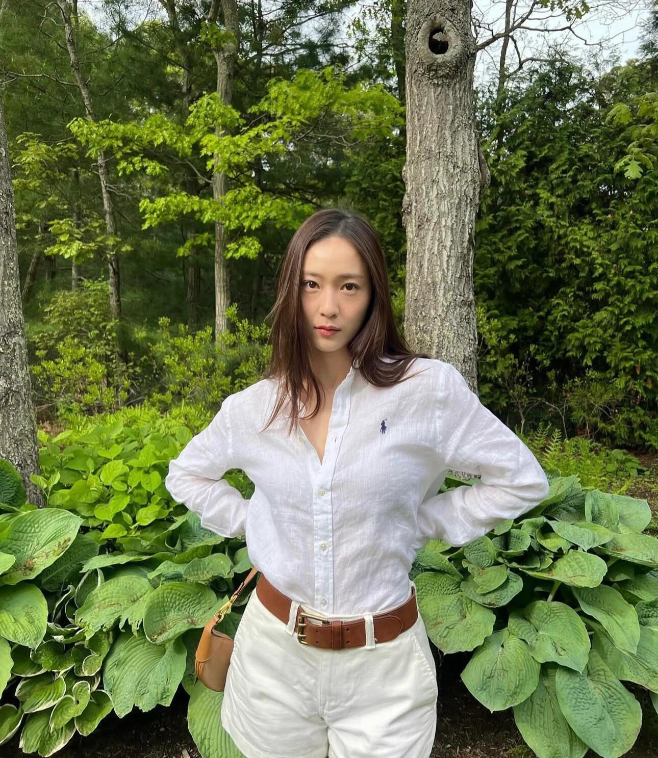 2026 Women's RL Embroidered Linen Shirt (FF736)