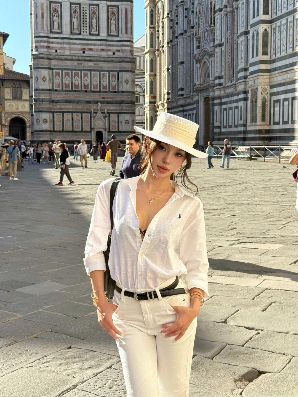 2026 Women's RL Embroidered Linen Shirt (FF736)