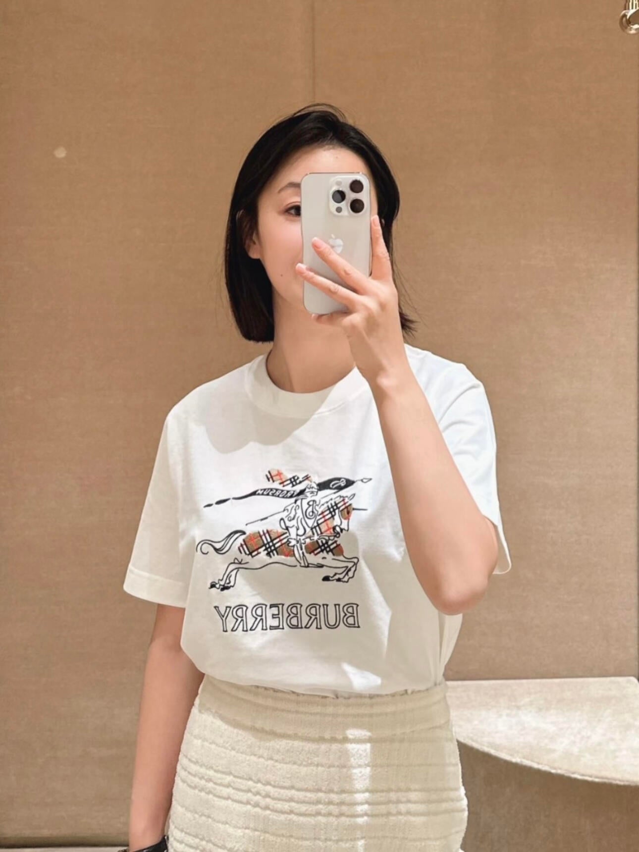 2026  Women's BBR Sketch Knight Logo Short-Sleeved T-Shirt (DD117)