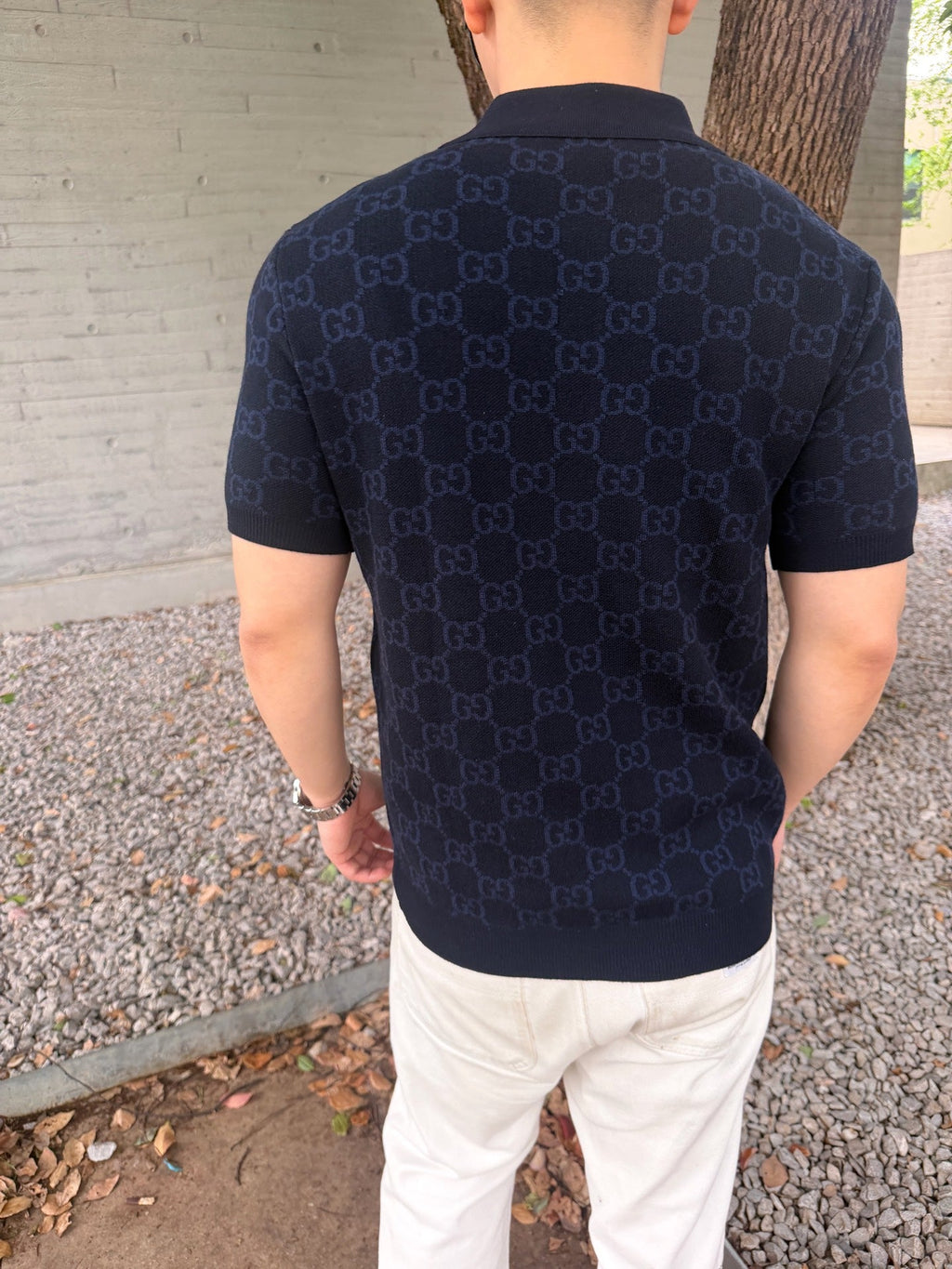 2026 New Arrival GU All-over Jacquard Short-sleeved Jumper (AA581-A85)