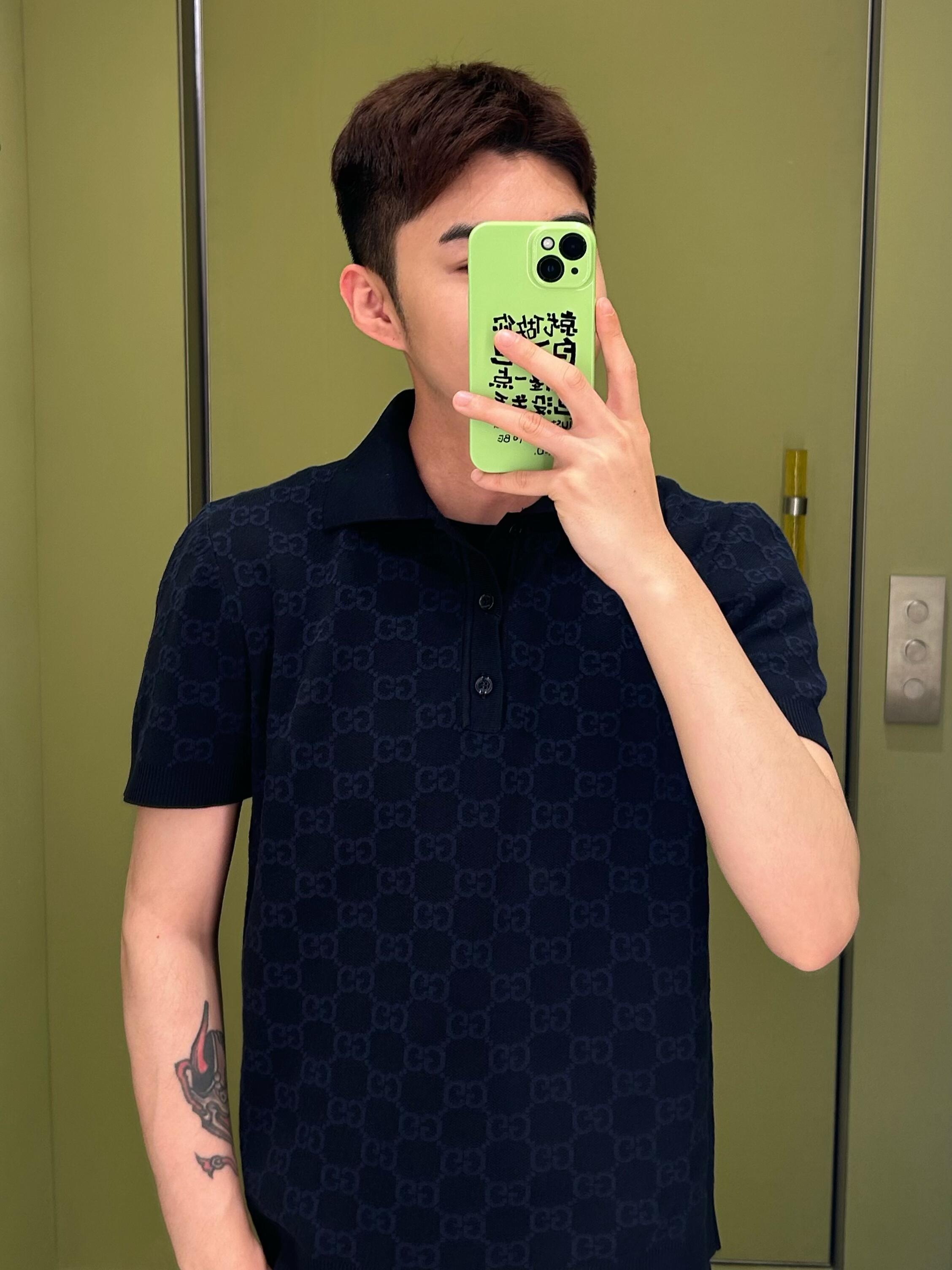2026 New Arrival GU All-over Jacquard Short-sleeved Jumper (AA581-A85)