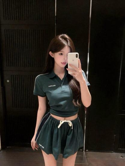 2026 Women's MM Logo Embroidered Skirt (FF703)