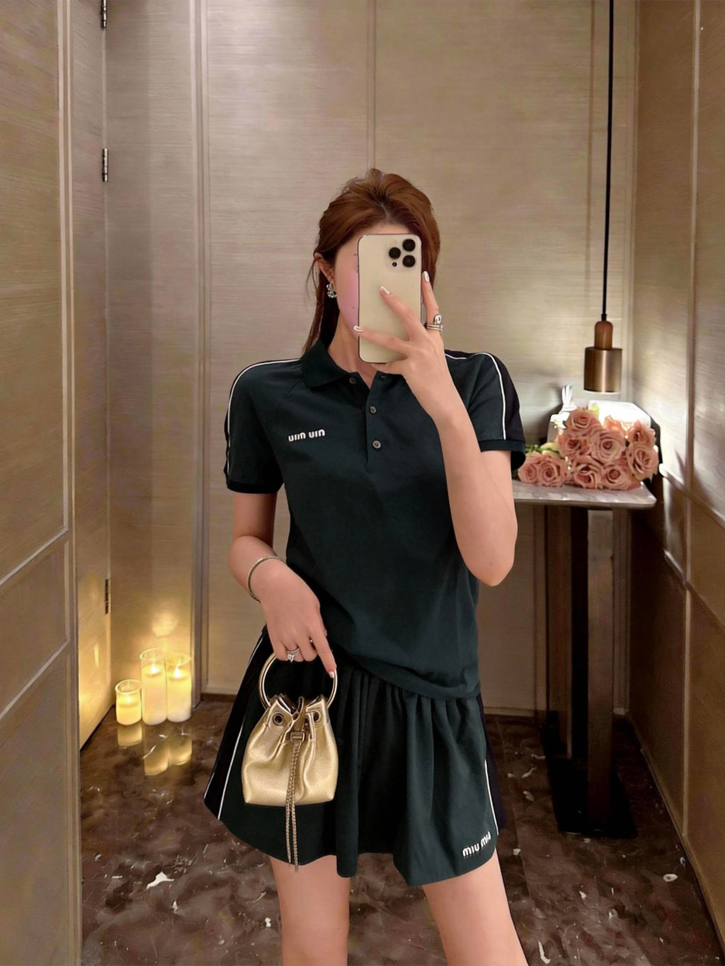 2026 Women's MM Embroidered Logo Polo Shirt (FF702)