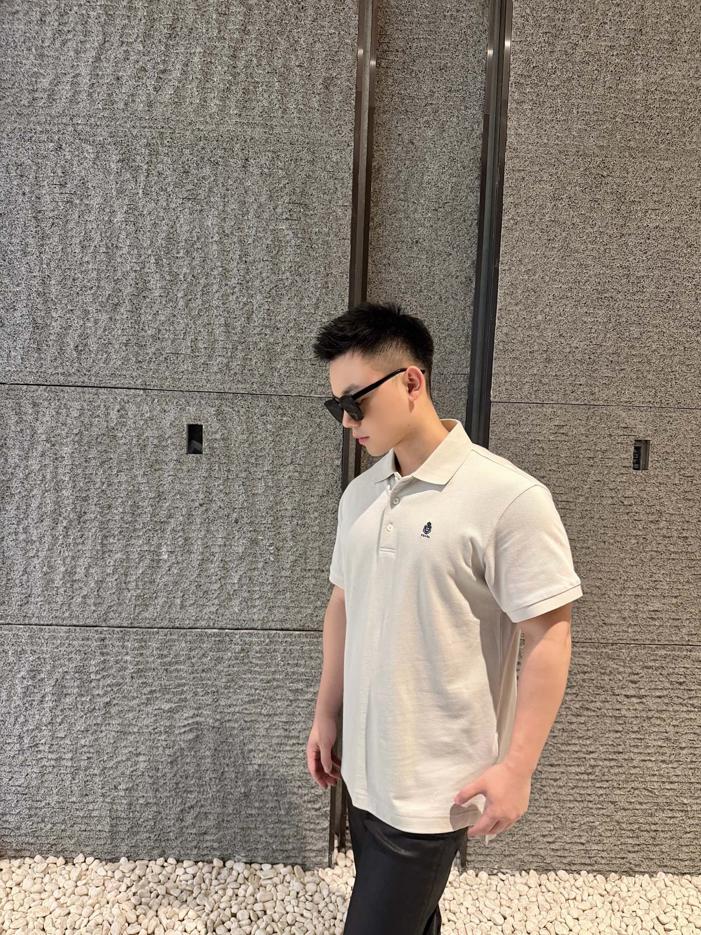 2026 New Triangle Brand Embroidered Logo Polo Shirt (BB852-A40)