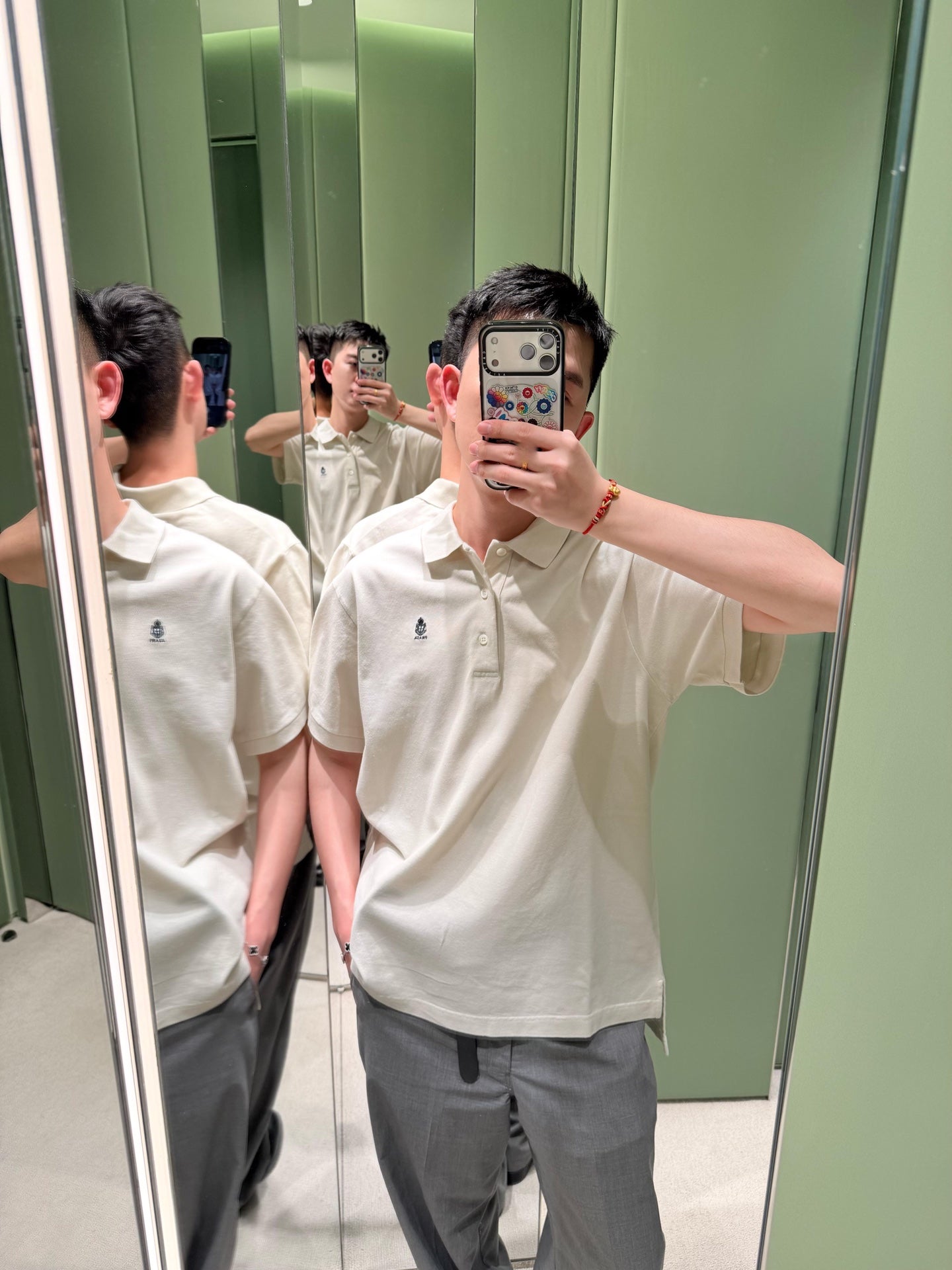 2026 New Triangle Brand Embroidered Logo Polo Shirt (BB852-A40)