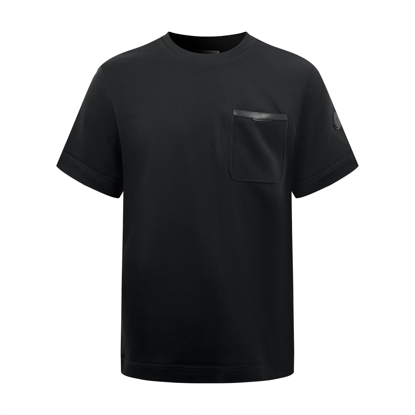 2026 New Mon Leather-Trimmed Pocket Short-Sleeved Top (AA573-A20)