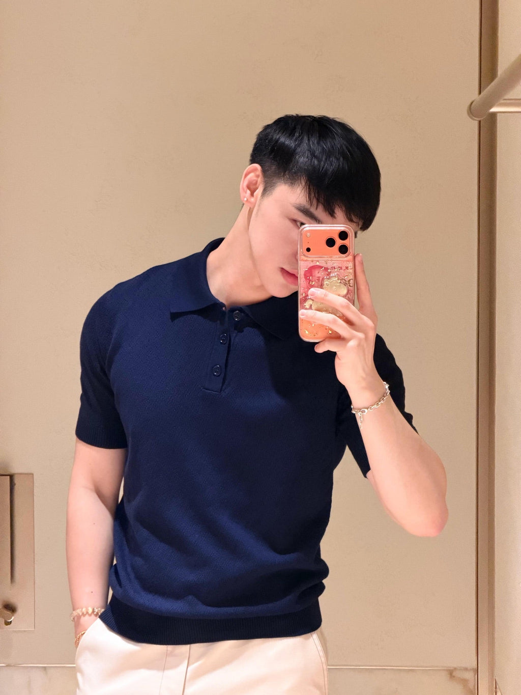 2026 New Arrival FF Jacquard Polo Neck Knit Jumper (AA622-A75)